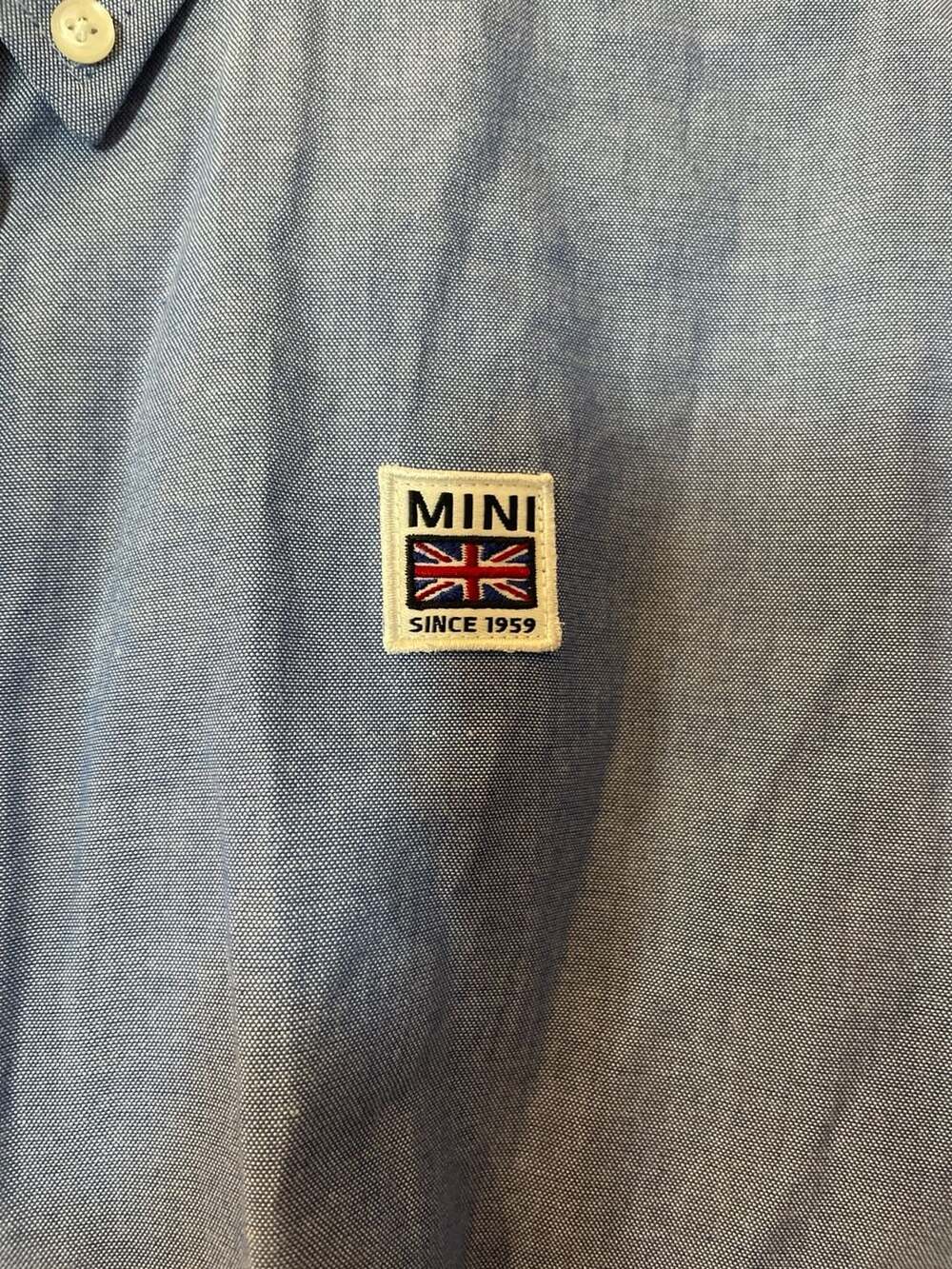 MINI Cooper Women's Blue Oxford Button Down Shirt Size M